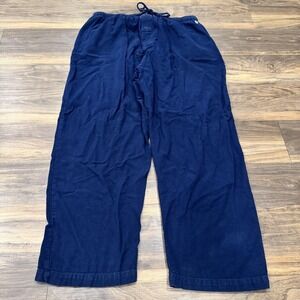 Polo Ralph Lauren Pants Mens XL Blue Cotton Pajama Lounge Drawstring Sleepwear